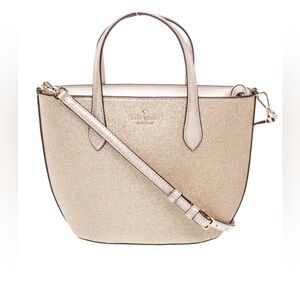Kate Spade Gold Glitter Top Handle/Crossbody‎ Bag